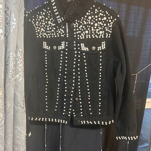 Black Studded Women's Jacket